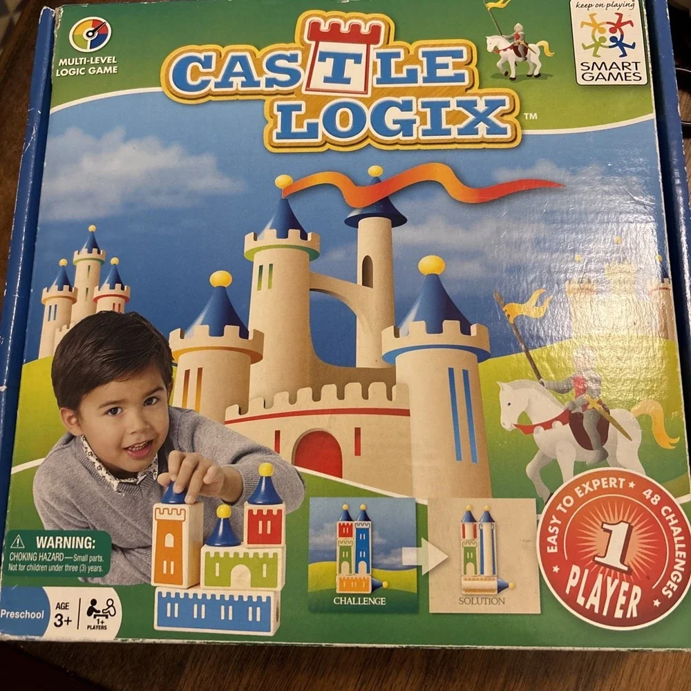 Castle Logix Multi-Level Logic Smart Games Wood -Kids 2011 Edition - COMPLETE
